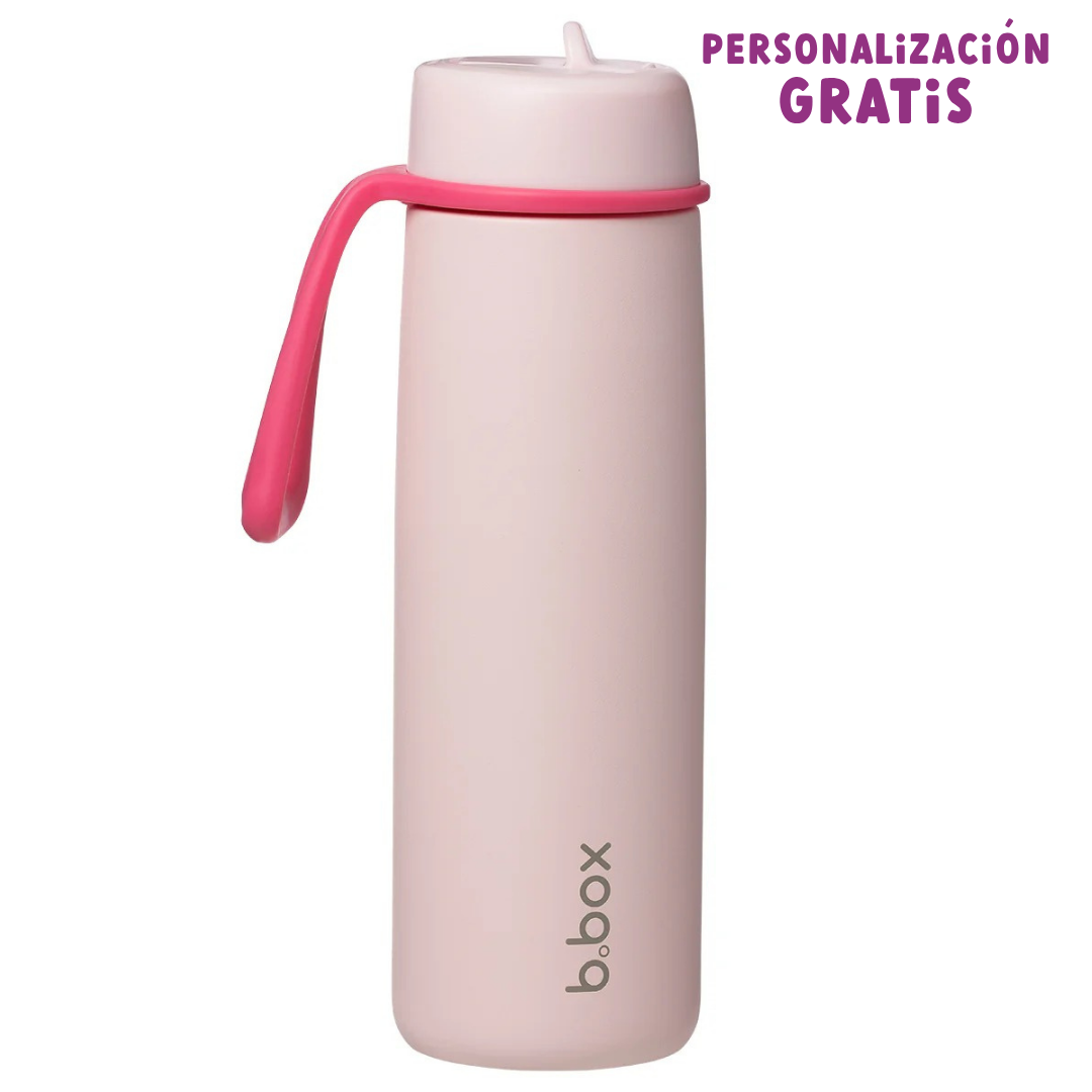 botella térmica con boquilla plegable y asa 690ml - pink paradise