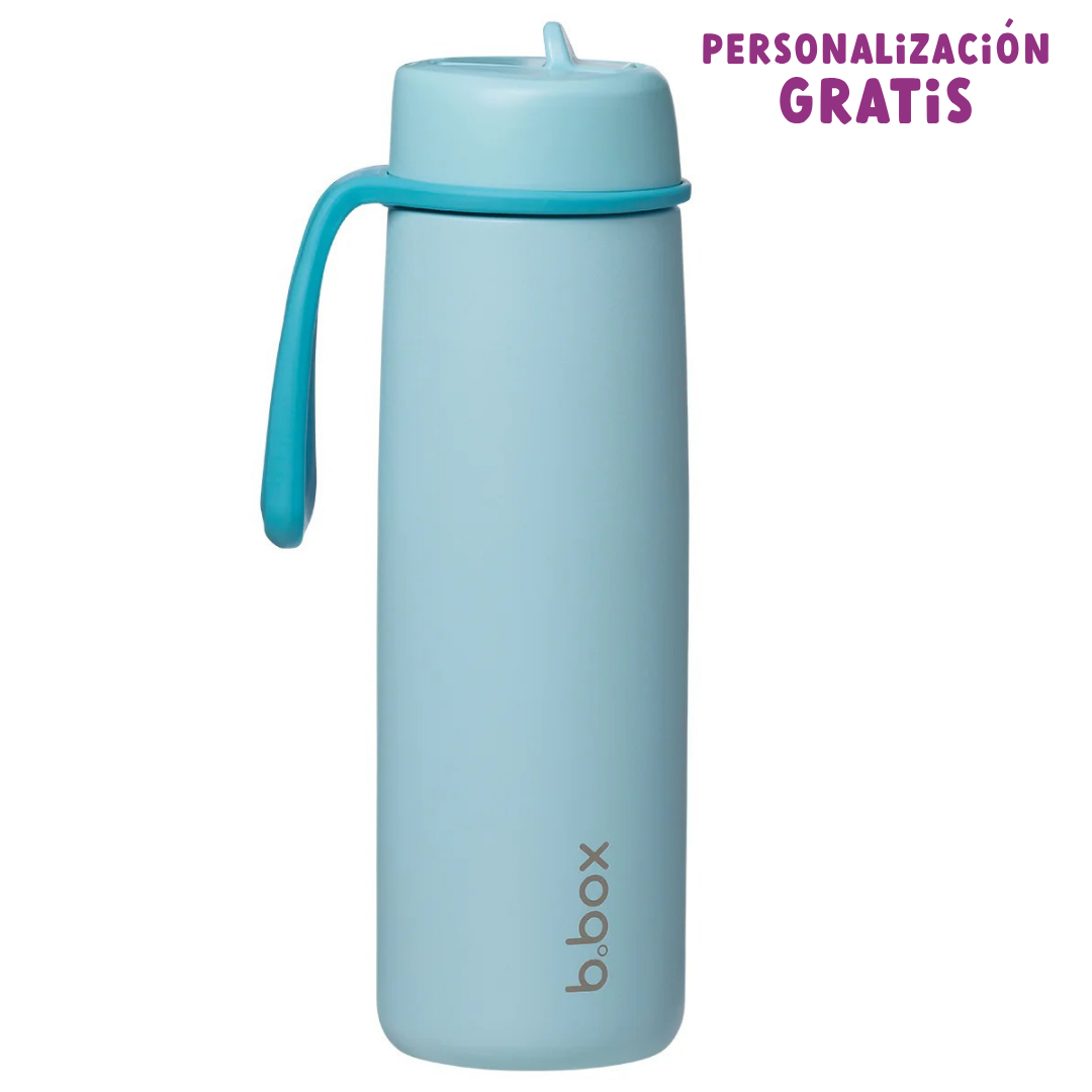 botella térmica con boquilla plegable y asa 690ml - lagoon