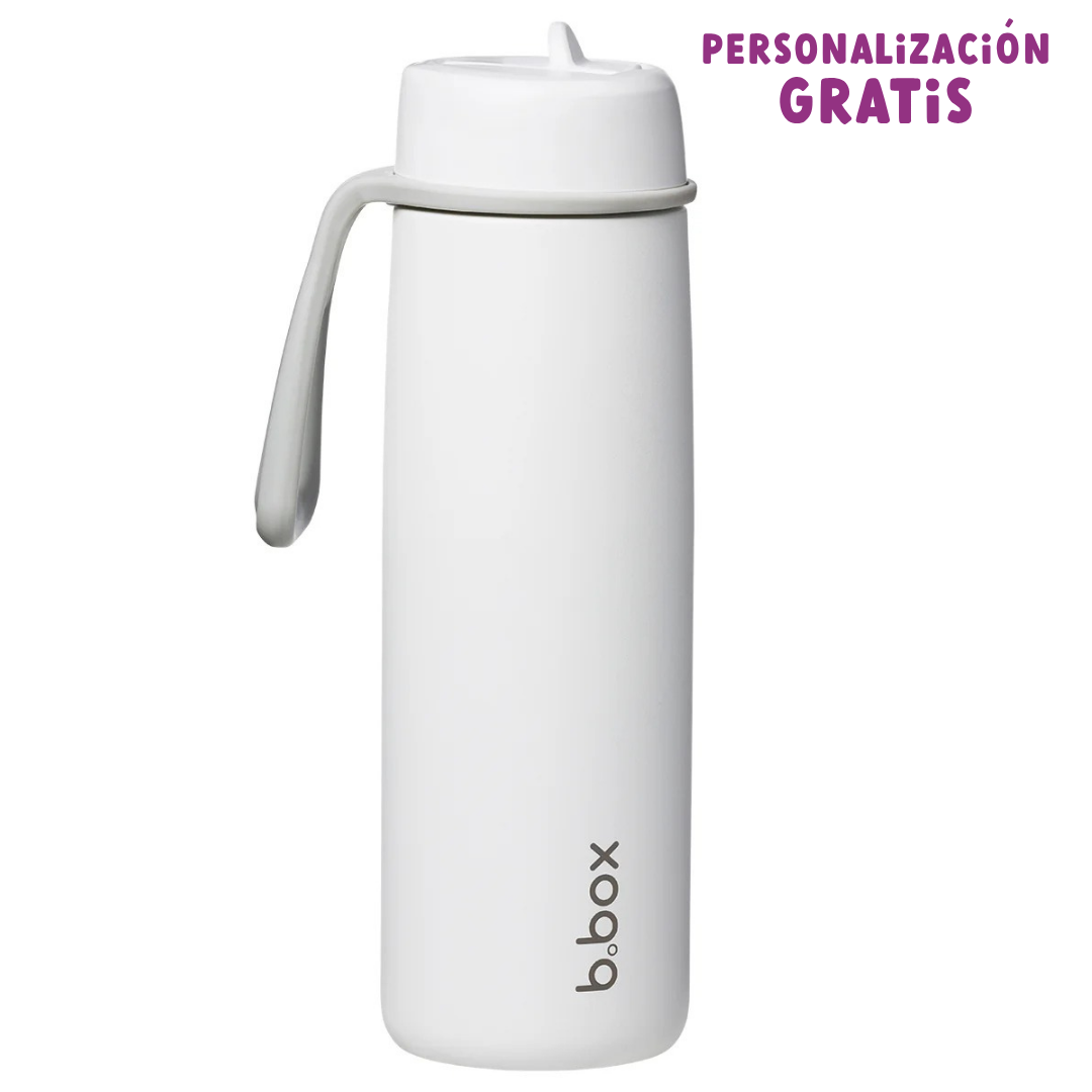 botella térmica con boquilla plegable y asa 690ml - white out
