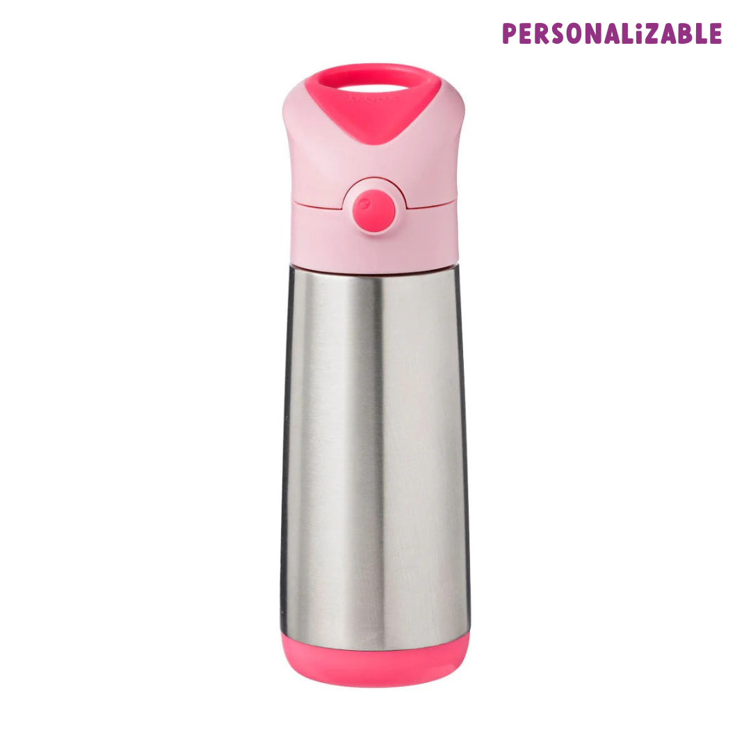 botella térmica con pajita 500ml – flamingo fizz