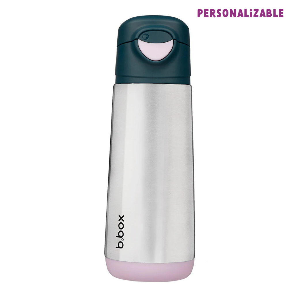 botella térmica con boquilla y asa 500ml - indigo rose