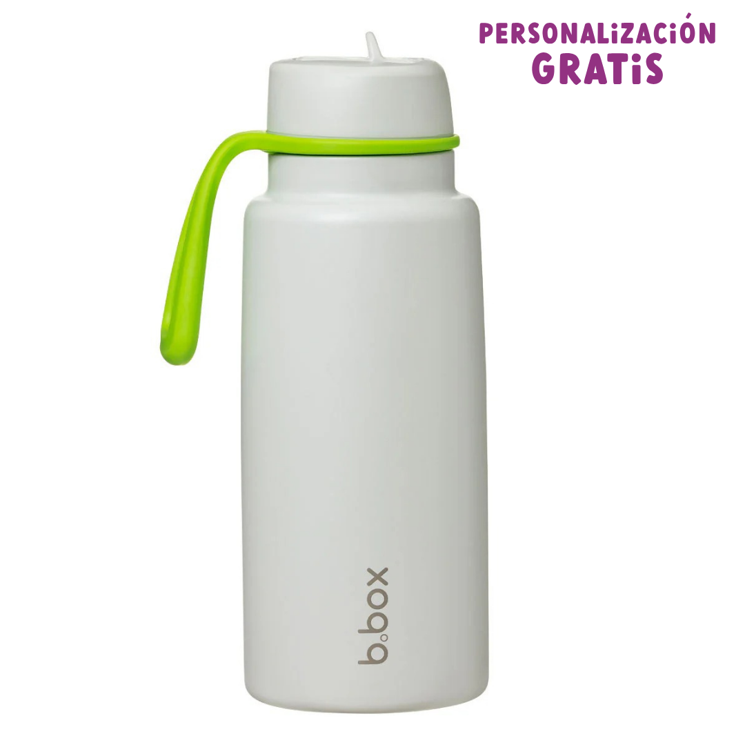 botella térmica con boquilla plegable y asa 1 litro – lime time