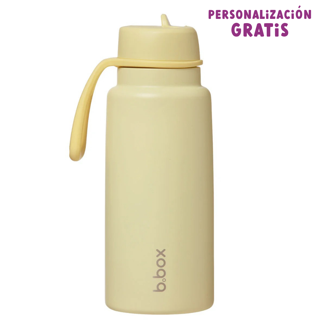 botella térmica con boquilla plegable y asa 1 litro – lemon twist