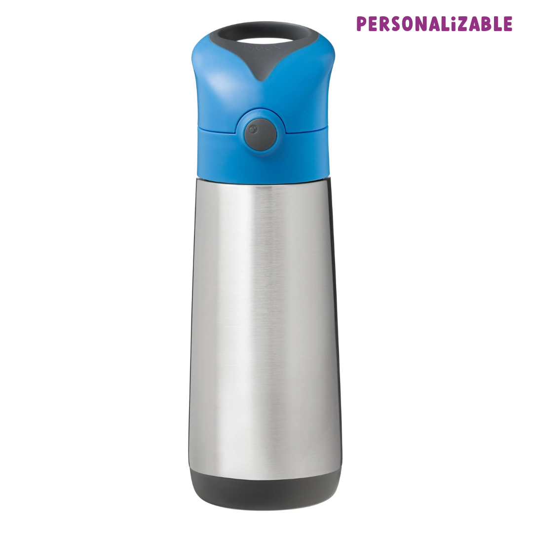 botella térmica con pajita 500ml – blue slate