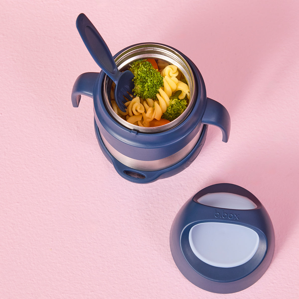 termo con cuchara/tenedor - midnight