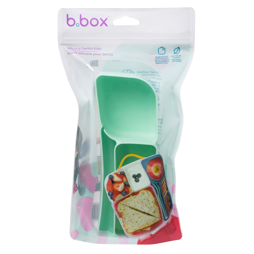 bandeja bento de silicona | fiambrera - bosque
