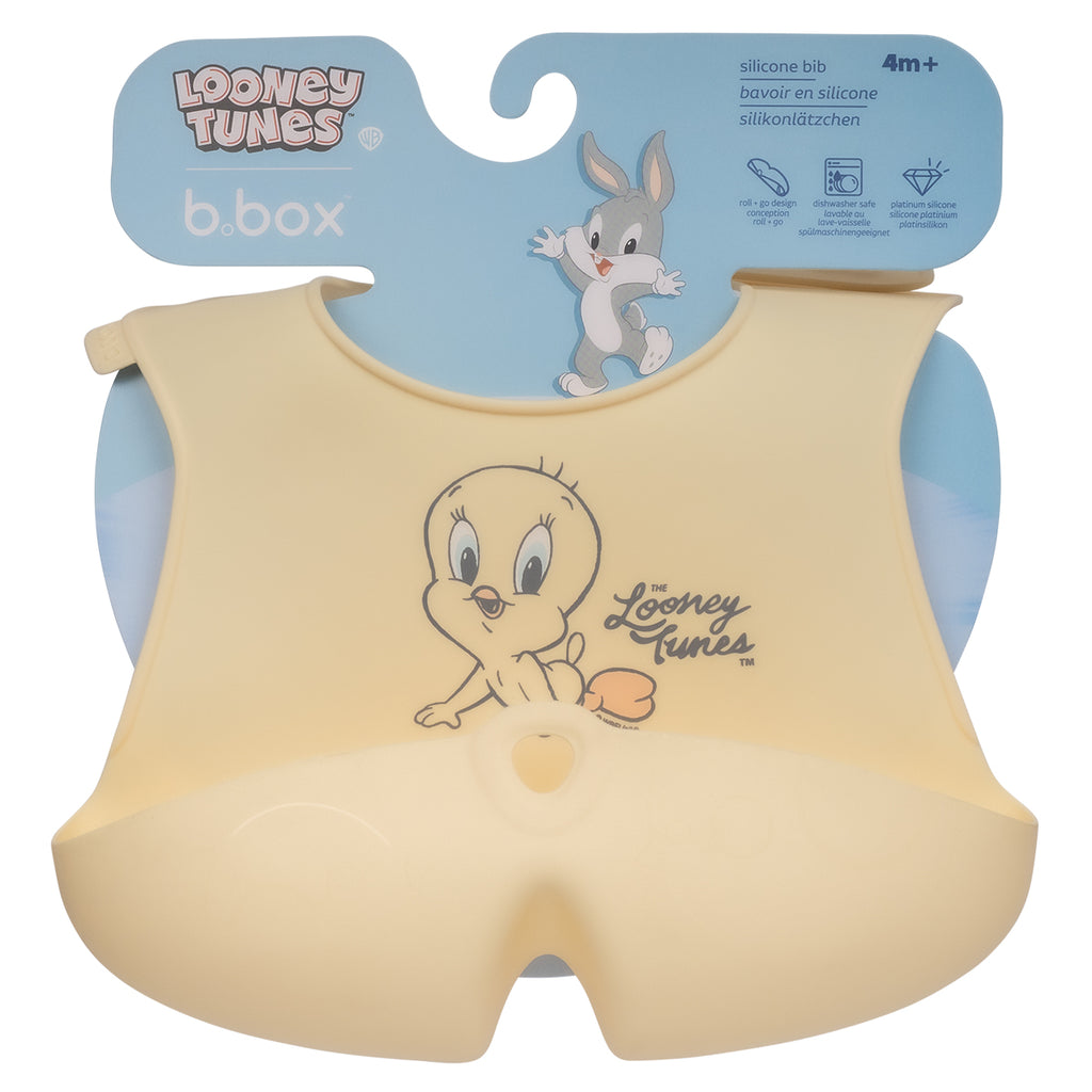 babero de silicona - Looney Tunes