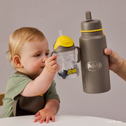 taza con pajita flexible con pesa – Batman