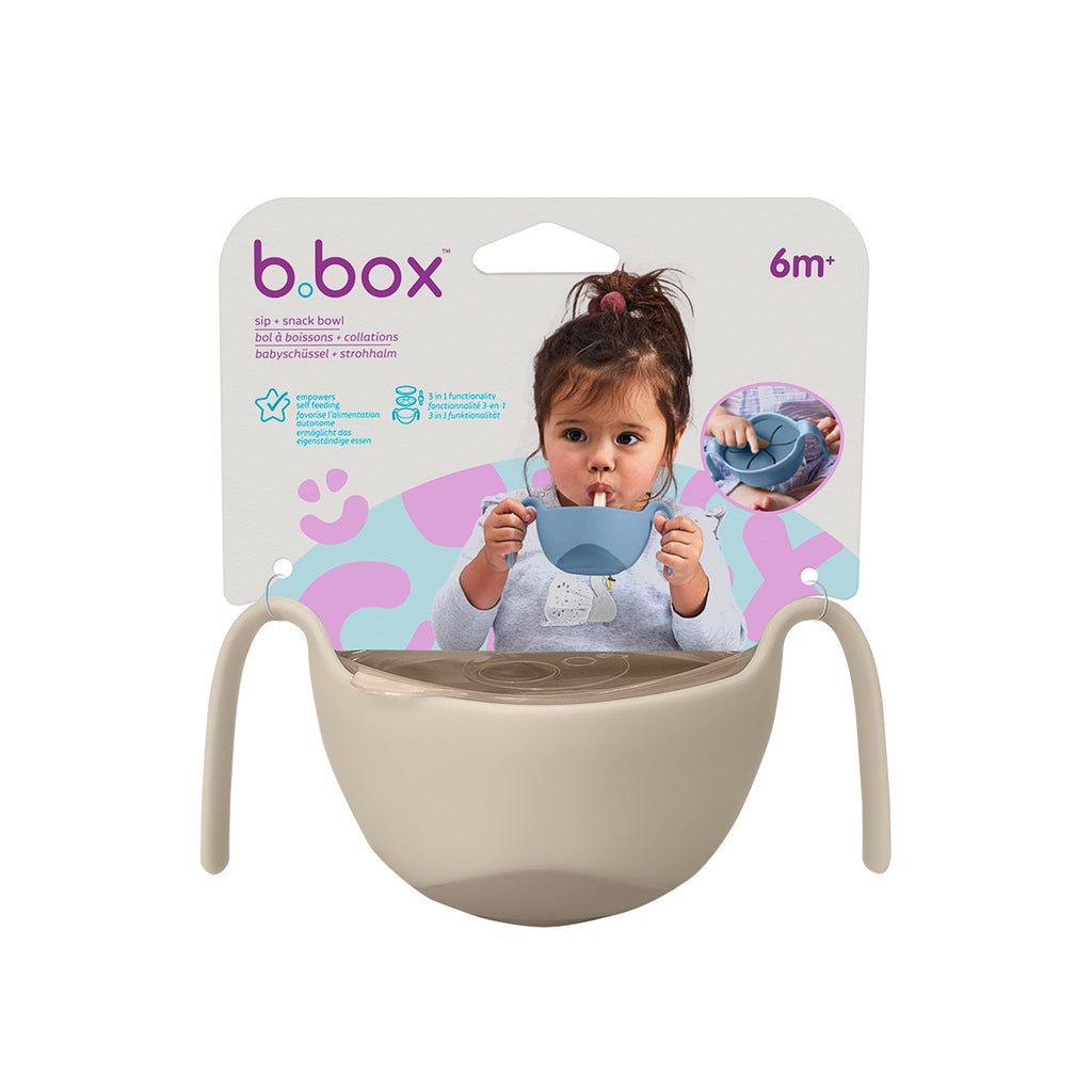 dispensador merienda 3 en 1 Sip + Snack - latte