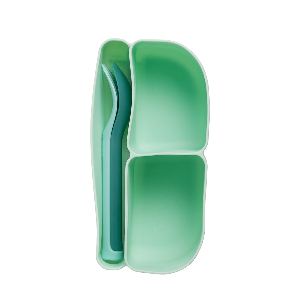 silicone bento tray | mini lunchbox - forest