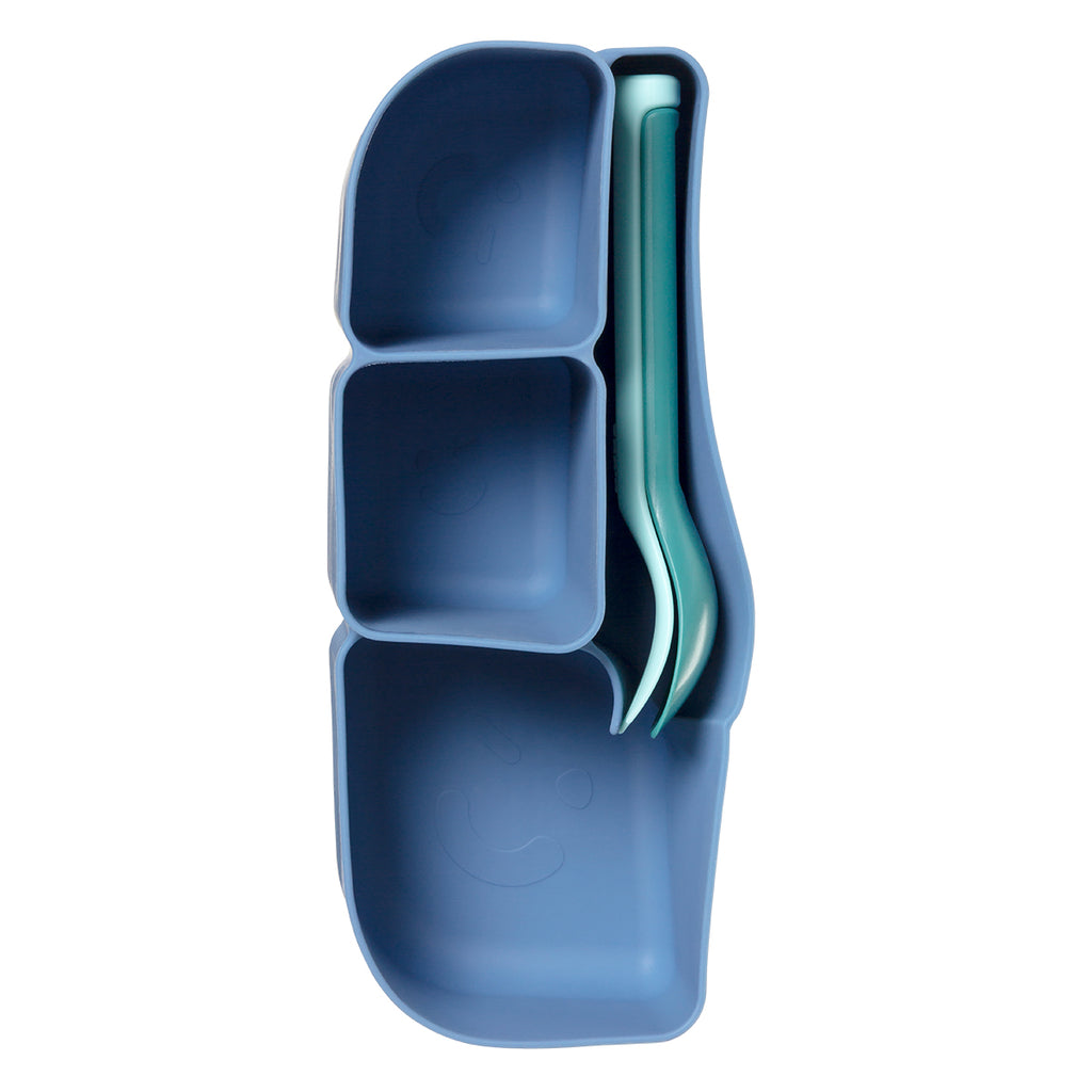 silicone bento tray | lunchbox - ocean