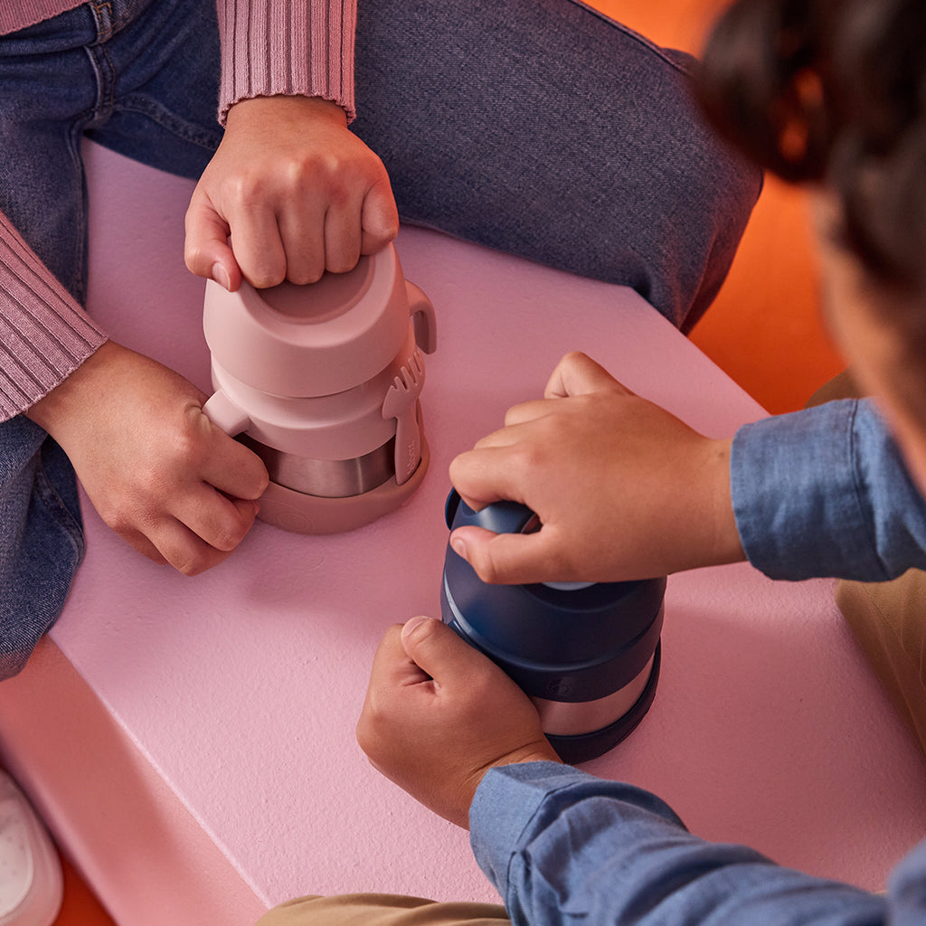 termo con cuchara/tenedor - midnight