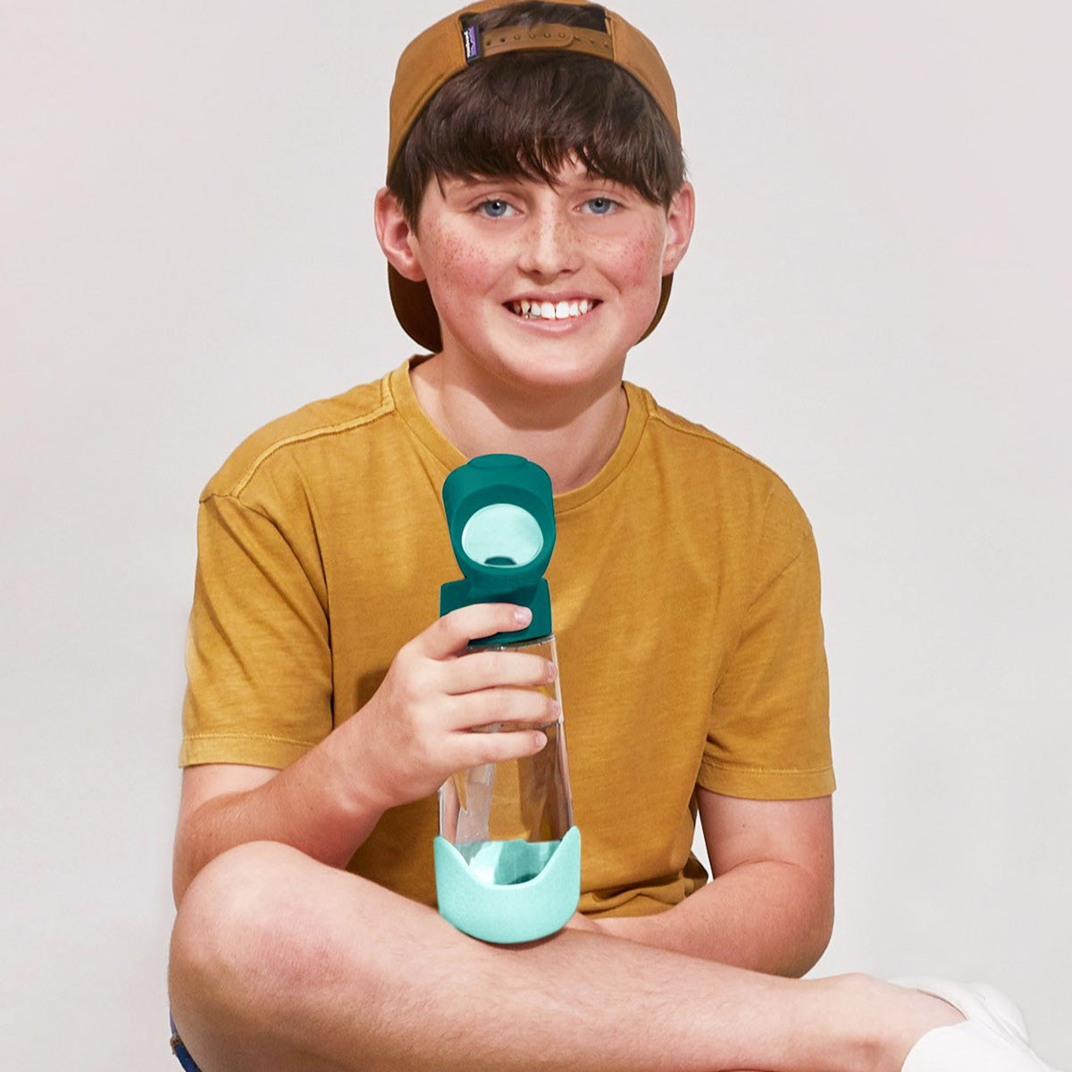 tritan drink bottle 600ml - emerald forest - b.box for kids