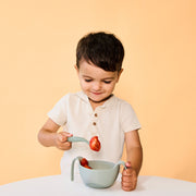 cubiertos infantiles 2 ud. con cajita - sage