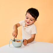 dispensador merienda 3 en 1 Sip + Snack - sage