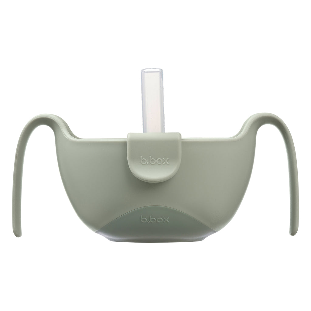 dispensador merienda 3 en 1 Sip + Snack - sage