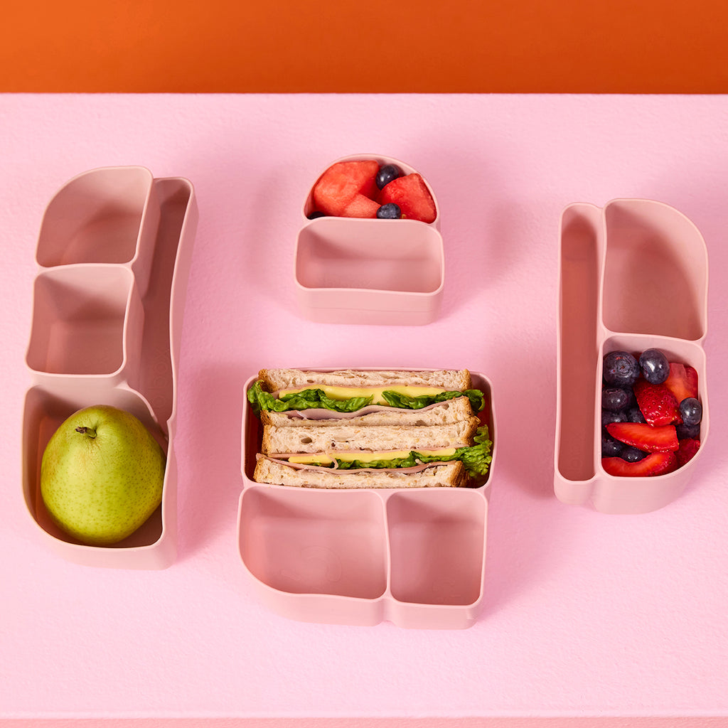 silicone bento tray | lunchbox - berry