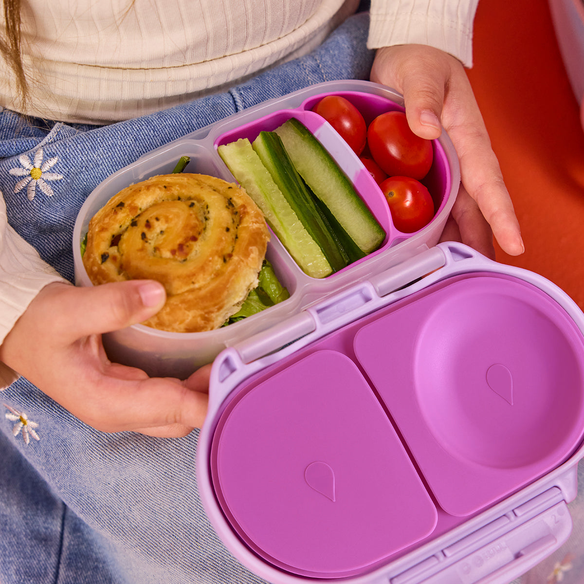 organizador silicona para fiambrera pequeña | snackbox - cosmic