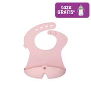 babero de silicona – blush