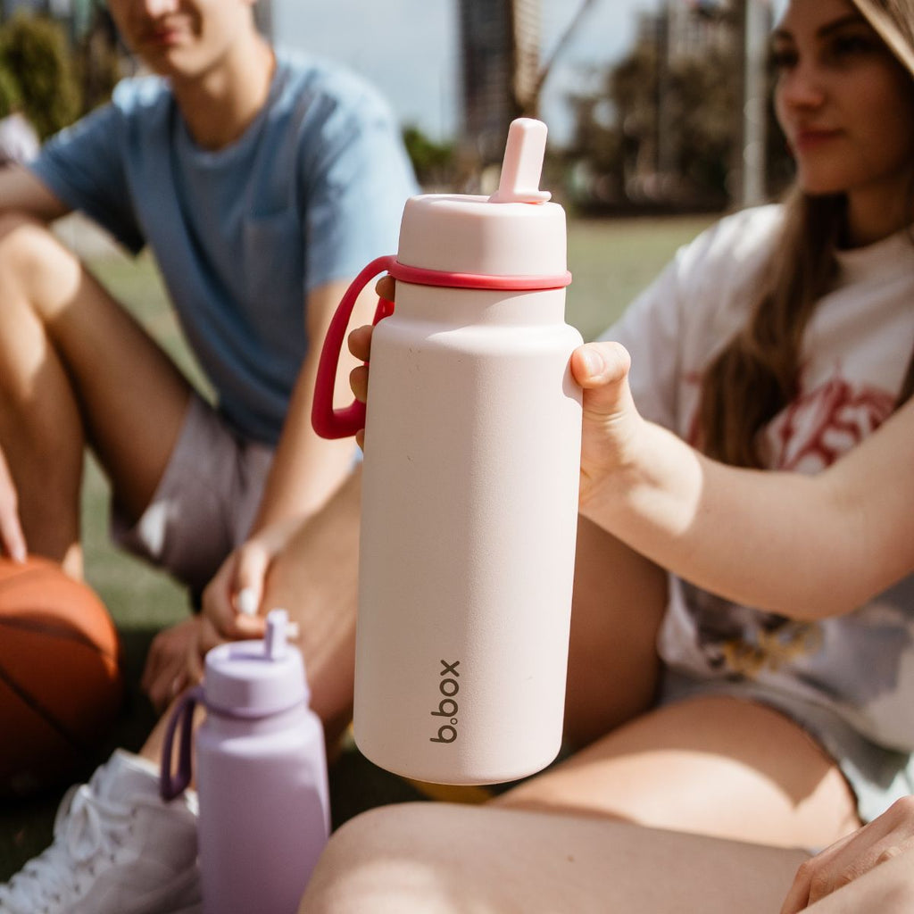 botella térmica con boquilla plegable y asa 1 litro – pink paradise