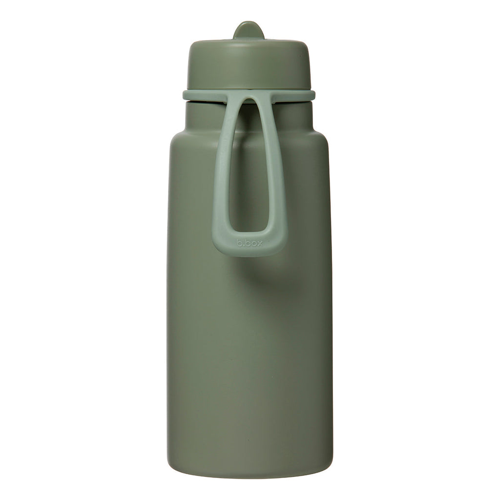 botella térmica con boquilla plegable y asa 1 litro - olive