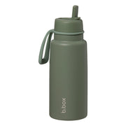 botella térmica con boquilla plegable y asa 1 litro - olive