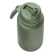 botella térmica con boquilla plegable y asa 1 litro - olive
