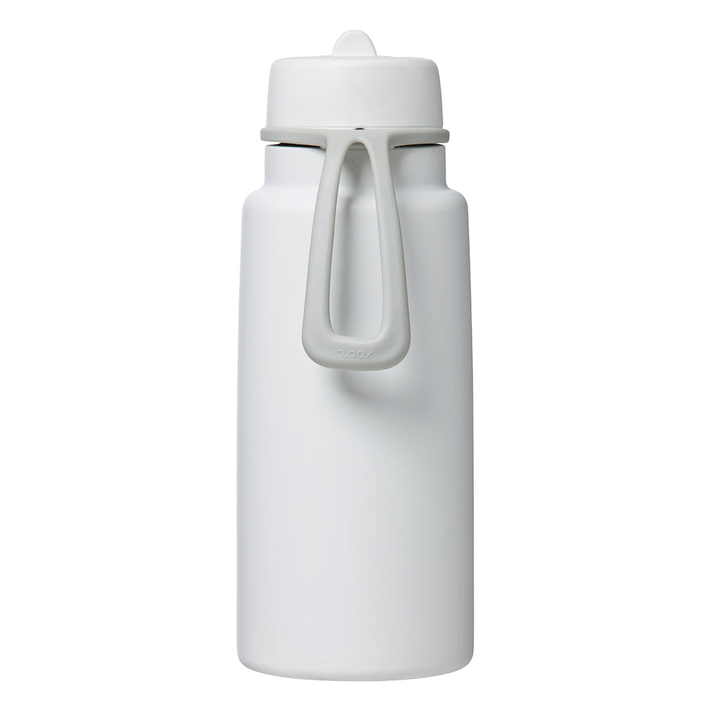 botella térmica con boquilla plegable y asa 1 litro – white out