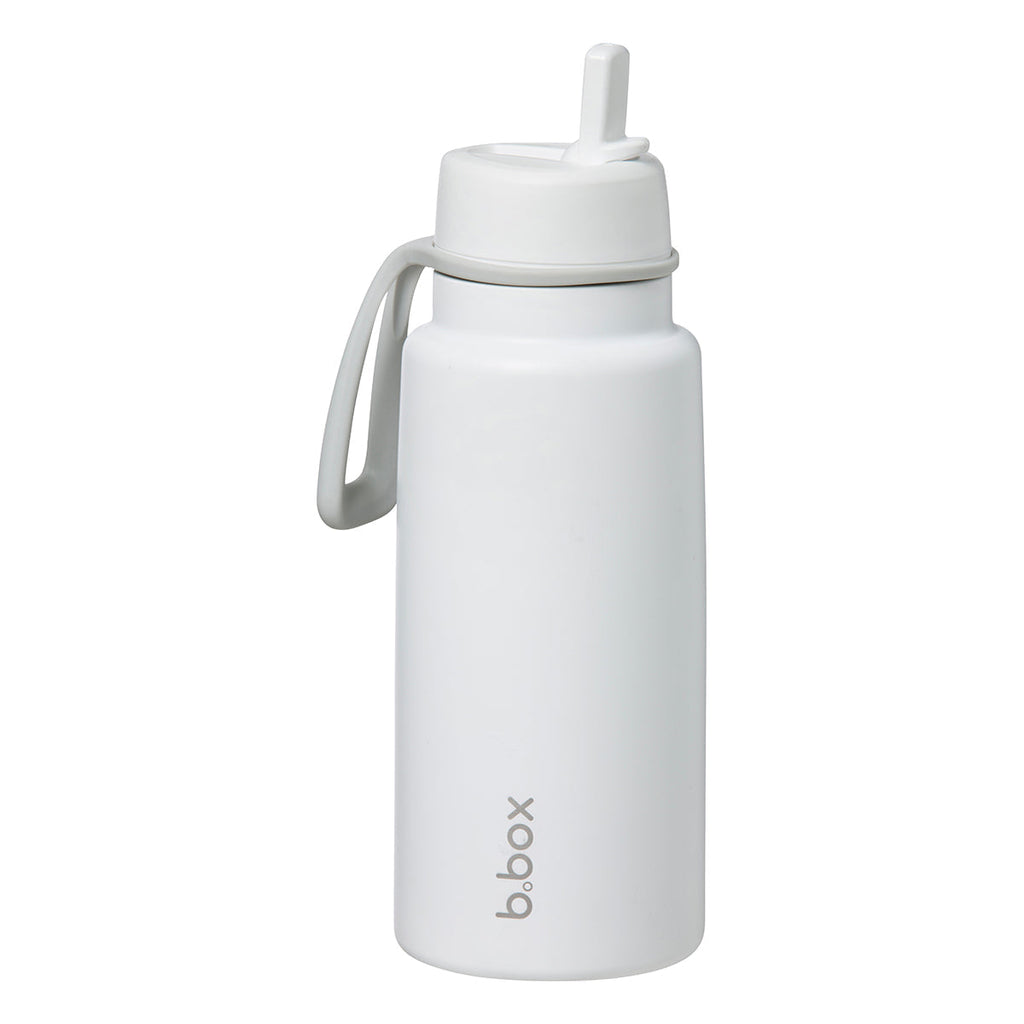 botella térmica con boquilla plegable y asa 1 litro – white out