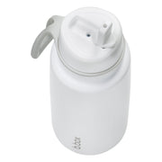 botella térmica con boquilla plegable y asa 1 litro – white out