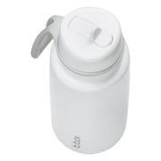 botella térmica con boquilla plegable y asa 1 litro – white out