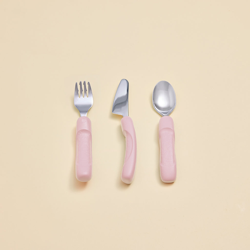 junior cutlery trio - blush