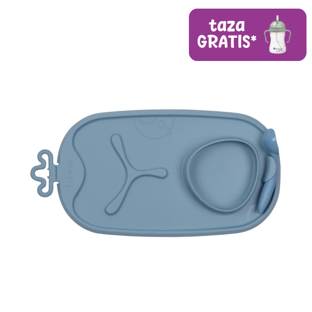 bandeja de silicona Roll + Go con cuchara – ocean