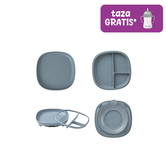 2 in 1 Suction Plate - ocean