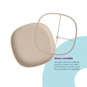 2 in 1 Suction Plate - latte
