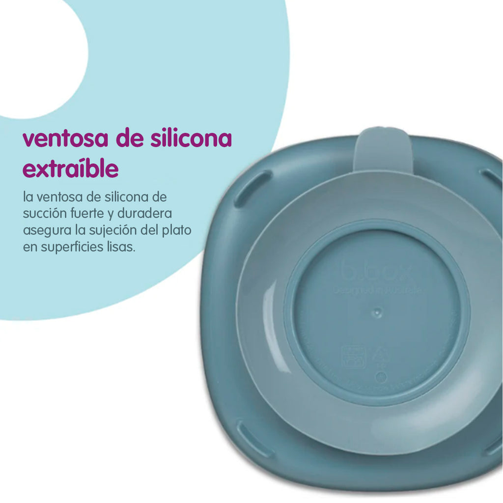 2 in 1 Suction Plate - ocean