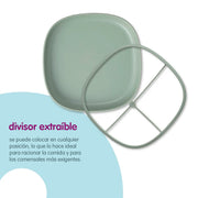 2 in 1 Suction Plate - sage