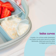 2 in 1 Suction Plate - sage