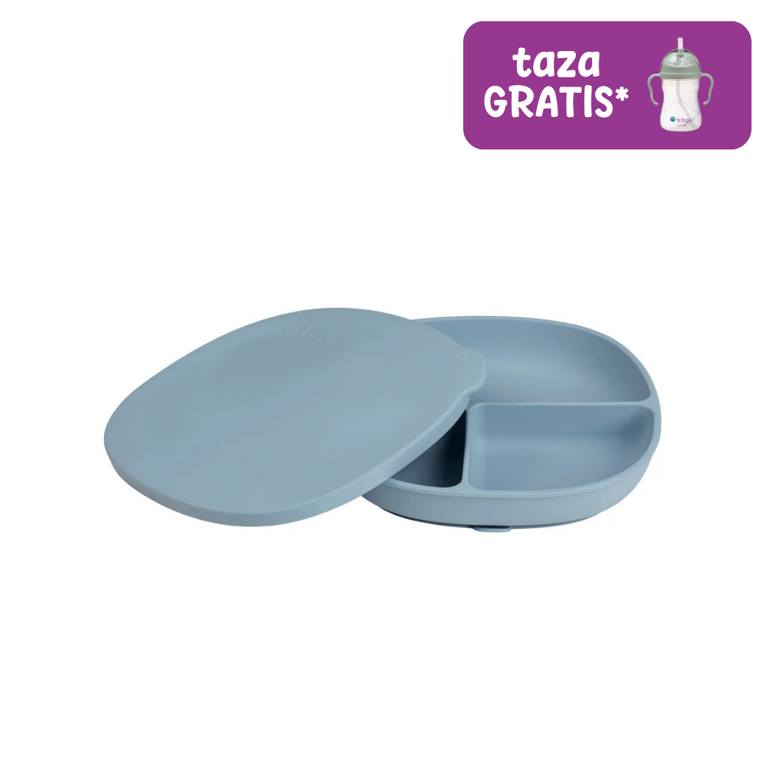 plato de silicona con tapa – ocean