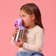 botella térmica con pajita 350ml - sugar plum