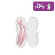 cubiertos infantiles 2 ud. con cajita - blush