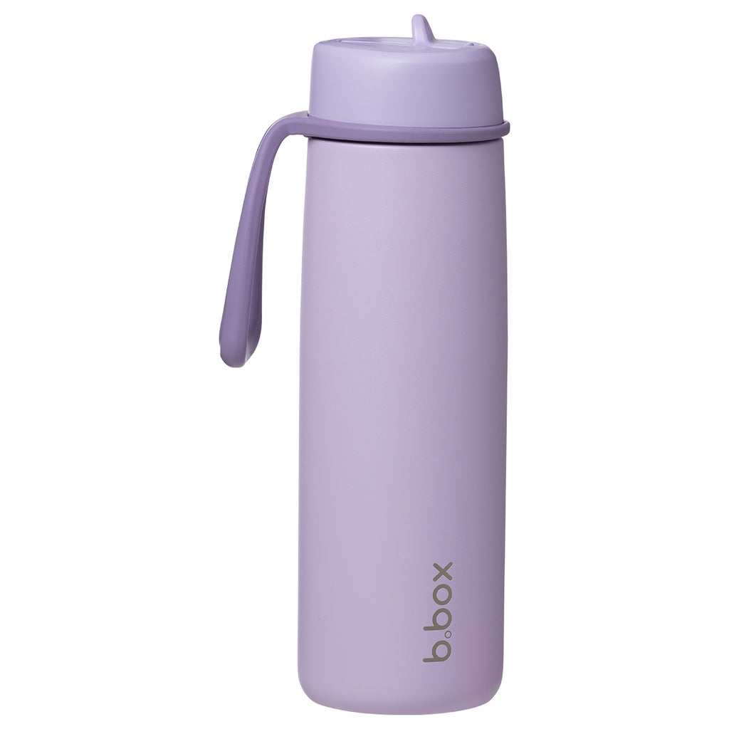 botella térmica con boquilla plegable y asa 690ml - lilac love