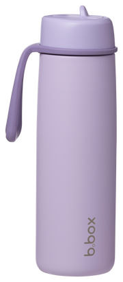 botella térmica con boquilla plegable y asa 690ml - lilac love