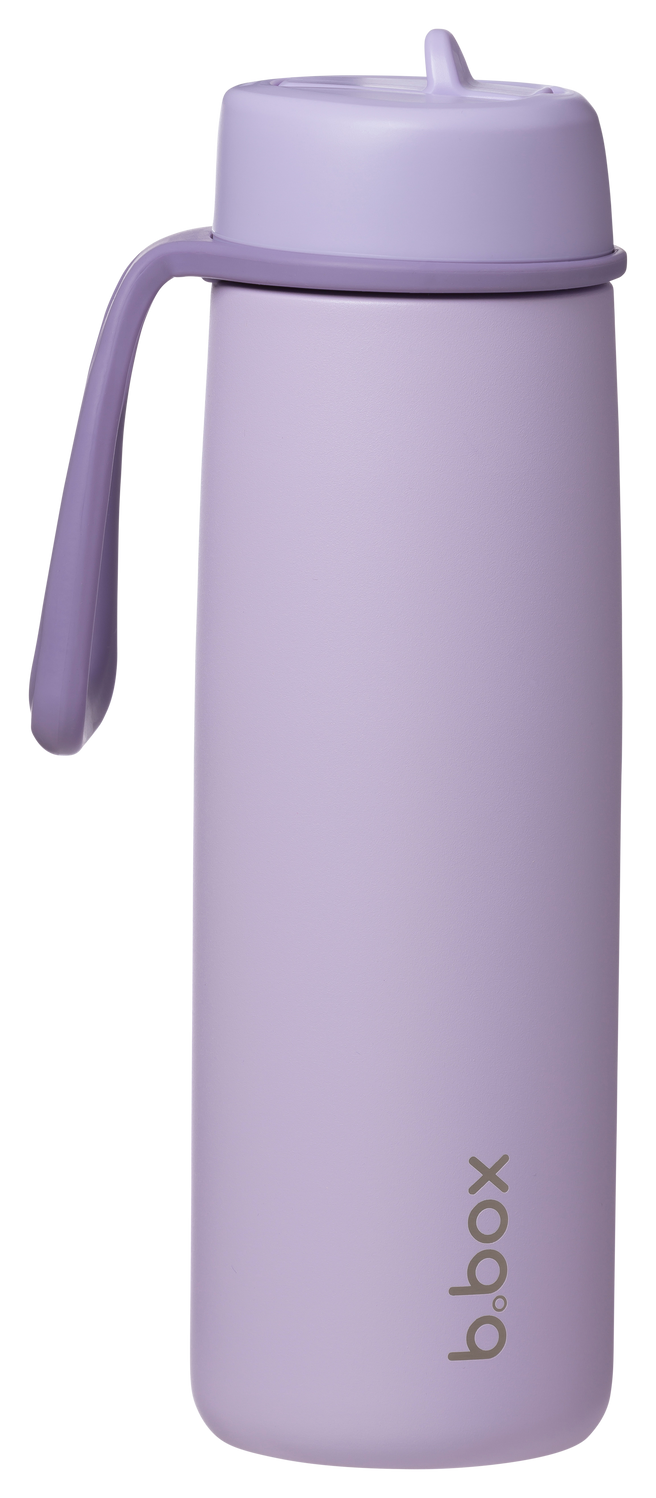 botella térmica con boquilla plegable y asa 690ml - lilac love