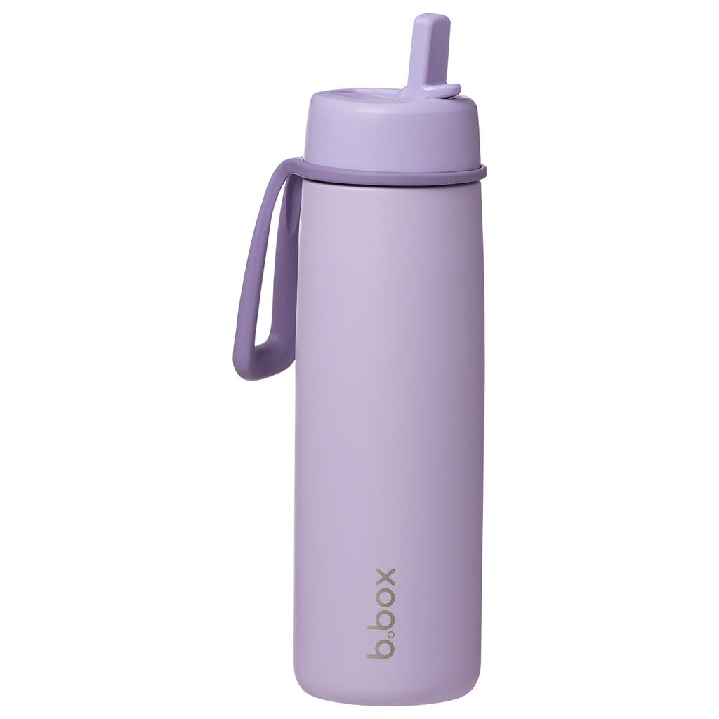 botella térmica con boquilla plegable y asa 690ml - lilac love