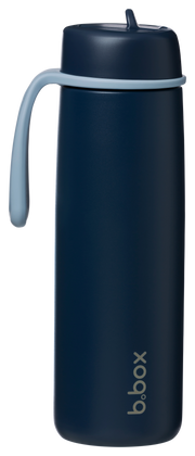 botella térmica con boquilla plegable y asa 690ml - midnight