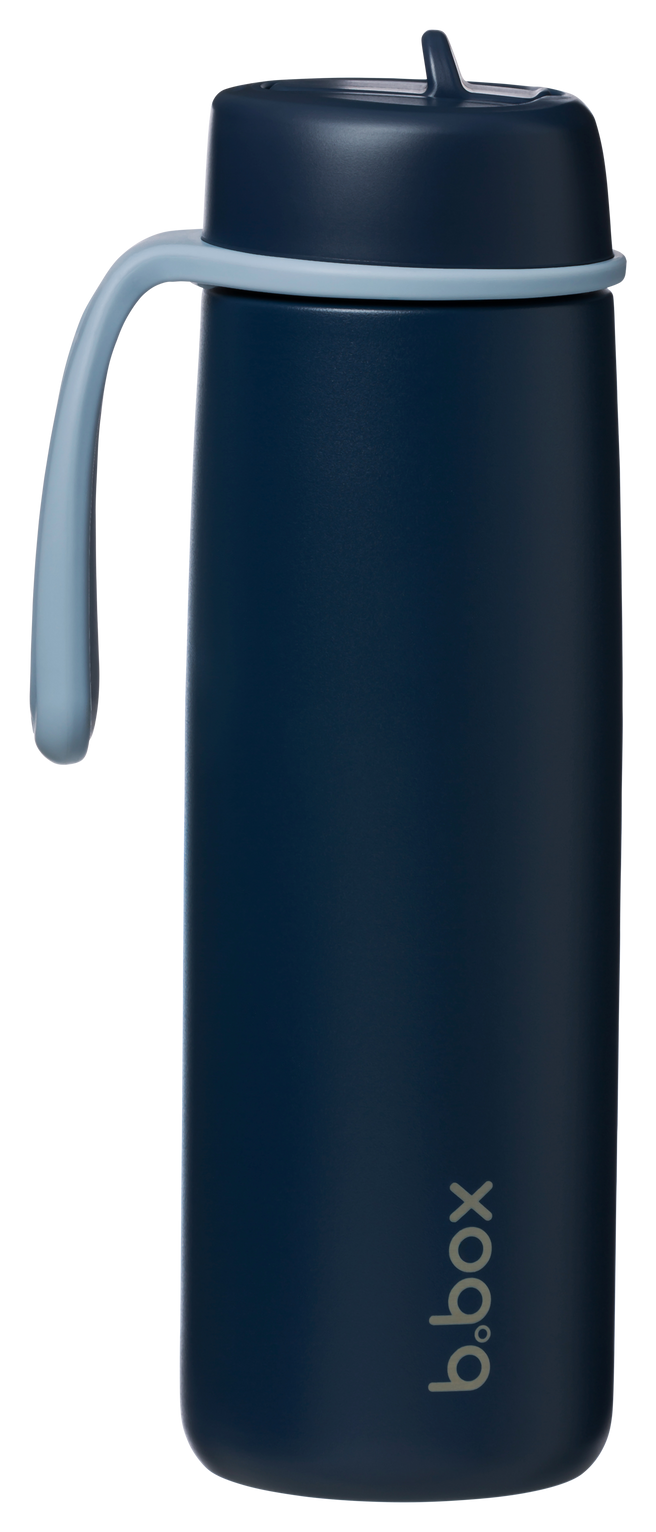 botella térmica con boquilla plegable y asa 690ml - midnight