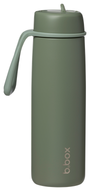 botella térmica con boquilla plegable y asa 690ml - olive