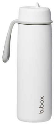 botella térmica con boquilla plegable y asa 690ml - white out