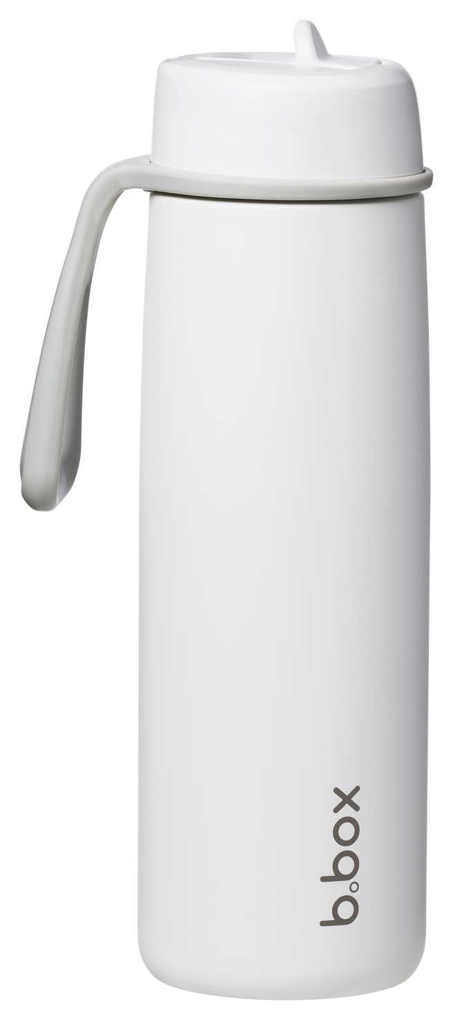botella térmica con boquilla plegable y asa 690ml - white out